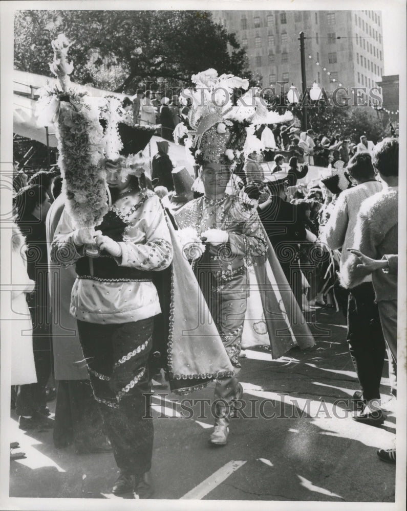 1967 Members the the Carnival Marching Club, Corner Club  - Historic Images