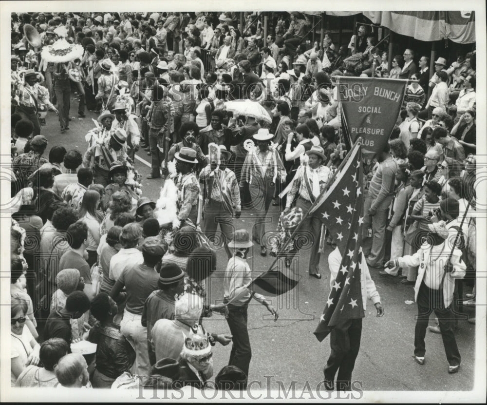 1977 Jolly Bunch Carnival Marching Club Parades in New Orleans - Historic Images