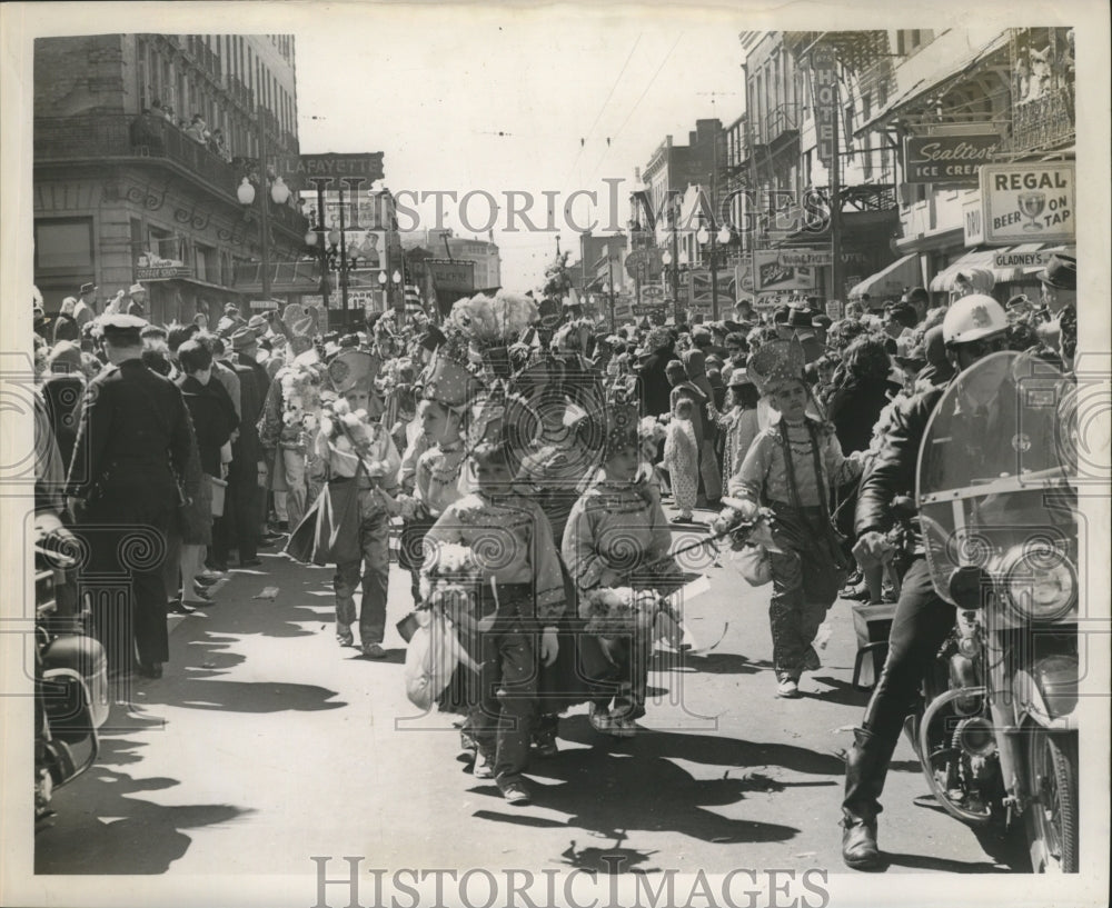 1963 Delachaise Club Procession at Mardi Gras, New Orleans - Historic Images