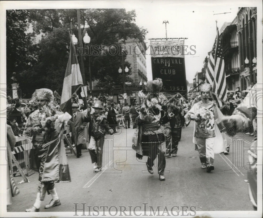 1960 Delachaise Carnival Marching Club, Mardi Gras, New Orleans - Historic Images