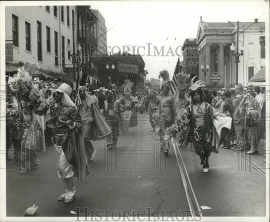 1961 Delachaise Marching Club, Mardi Gras, New Orleans  - Historic Images