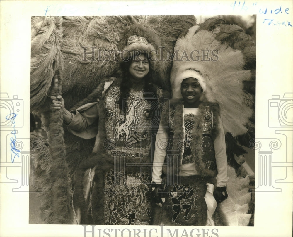 1986 Carnival maskers - Historic Images