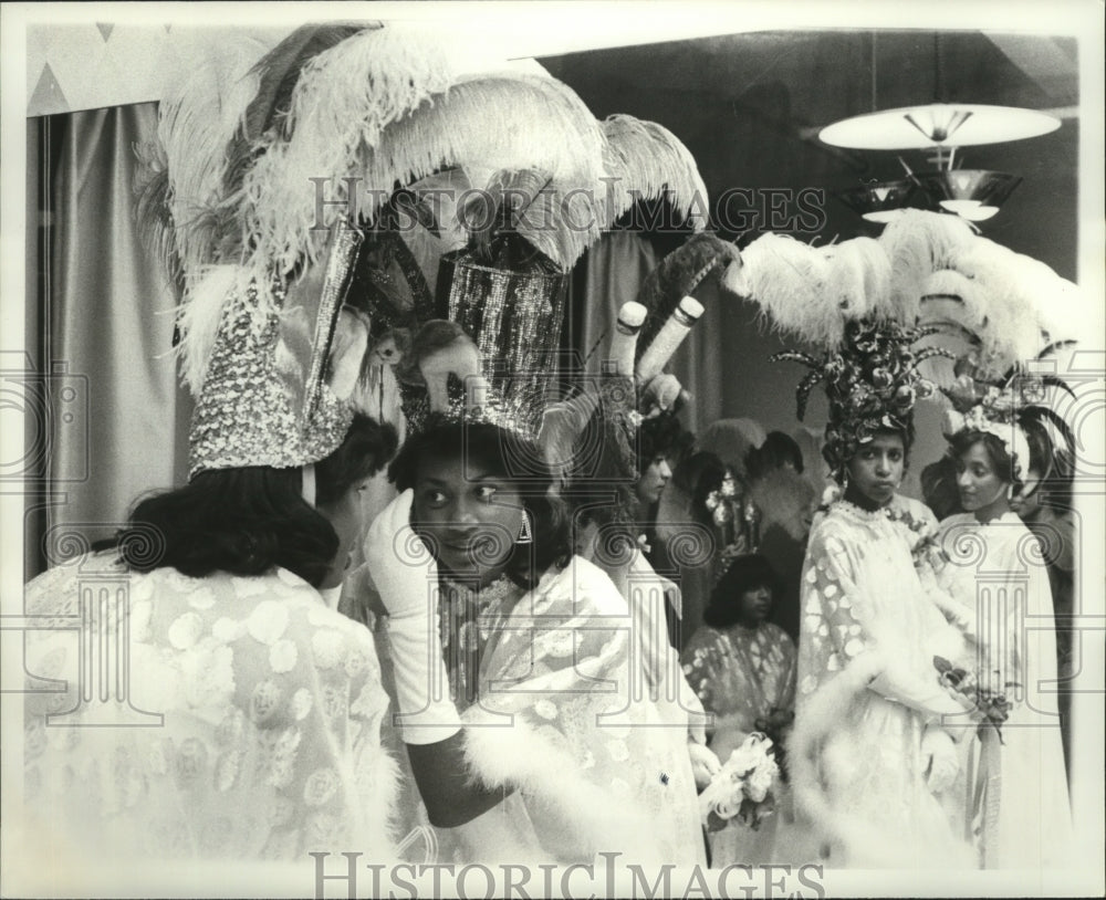 Parade Goers Ready for Carnival Parade Jefferson Parish New Orleans - Historic Images