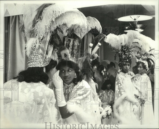 Parade Goers Ready for Carnival Parade Jefferson Parish New Orleans - Historic Images