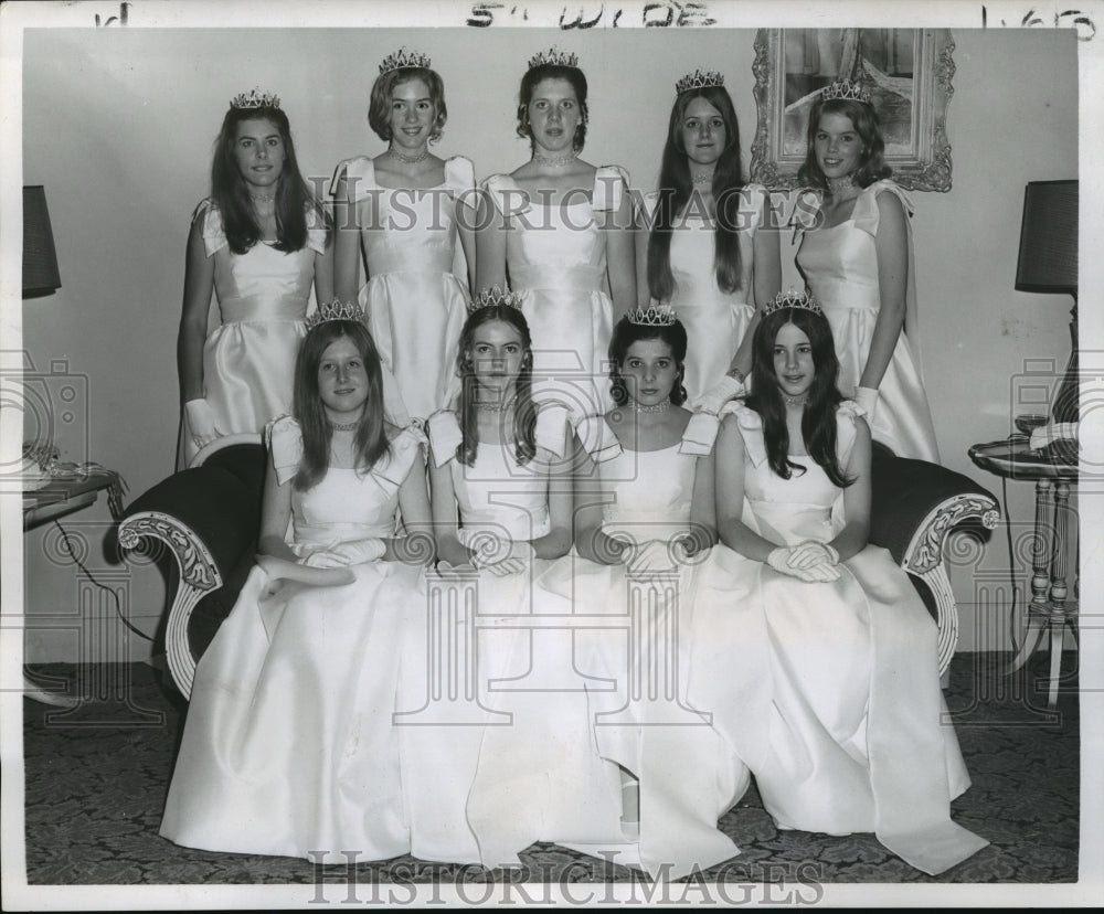 1971 Carnival Ball Princesses of the Osiris Ball .  - Historic Images