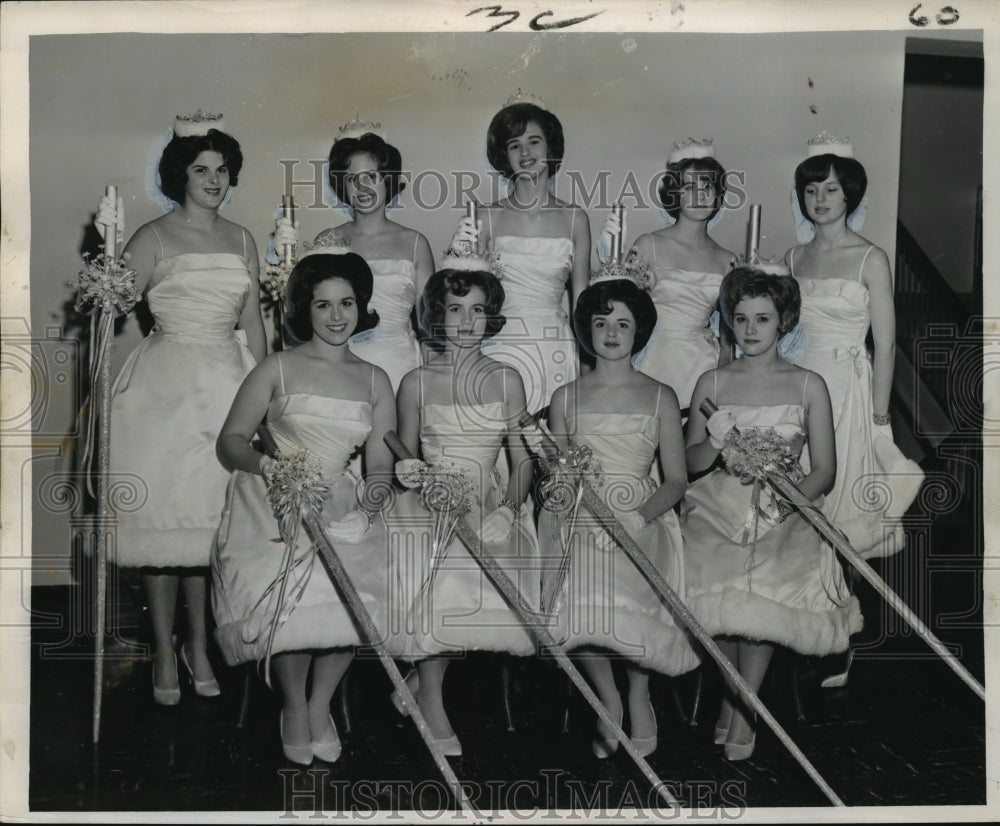 1962 Royal Princesses of Ball of Osiris in New Orleans  - Historic Images