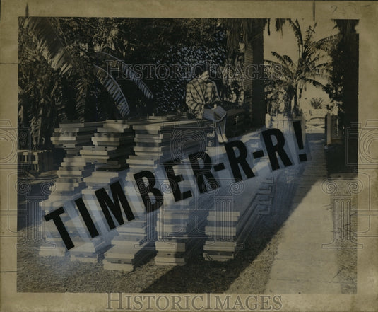 1955 Bleacher Seats that were to be Placed on Canal St.  - Historic Images