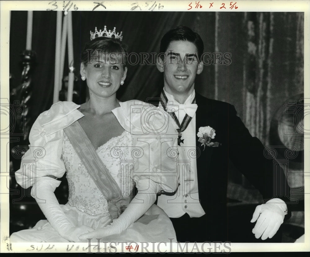 1989 Royalty at Carnival Ball Rex, Mardi Gras, New Orleans - Historic Images