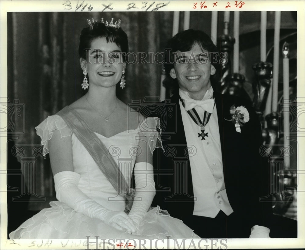 1989 Attendees at the Carnival Ball Rex, Mardi Gras, New Orleans - Historic Images