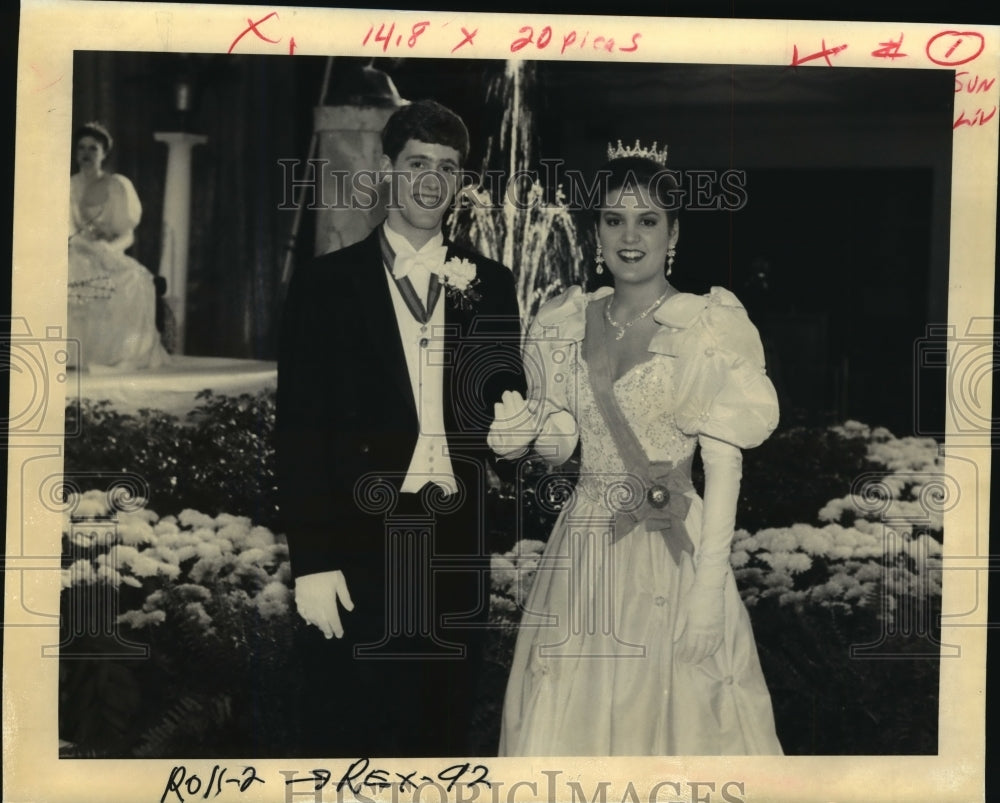 1992 Duke and Maid at Rex Ball Mardi Gras, New Orleans  - Historic Images