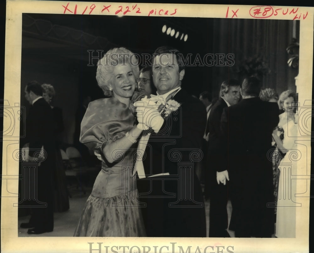 1992 Dancing While at the Rex Ball Mardi Gras, New Orleans - Historic Images