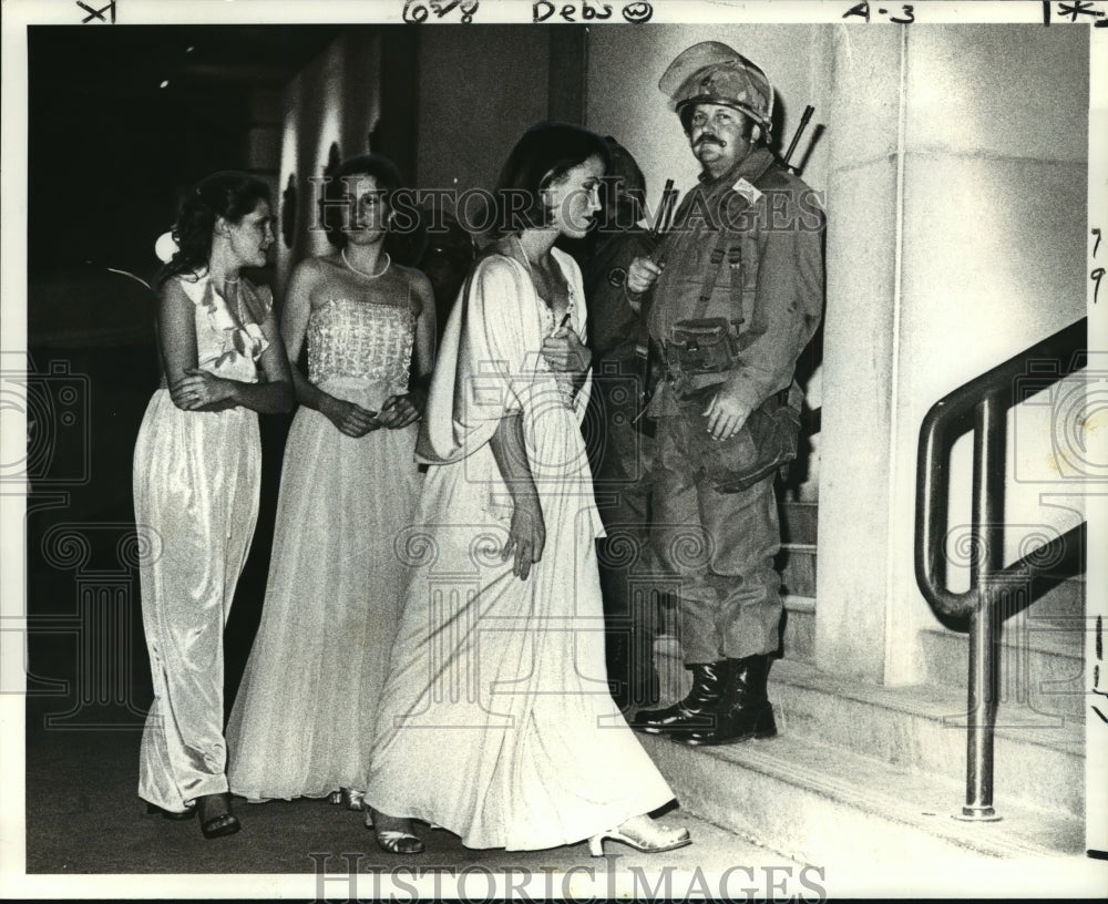 1979 National Guardsmen Attend Carnival Balls Due to Police Strike - Historic Images