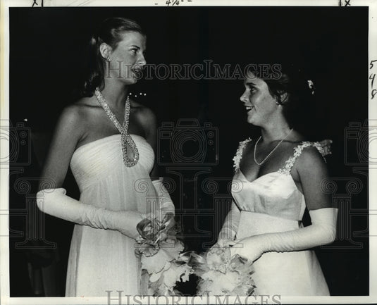 1980 Two Attendees of the Achaens Ball, Mardi Gras, New Orleans - Historic Images
