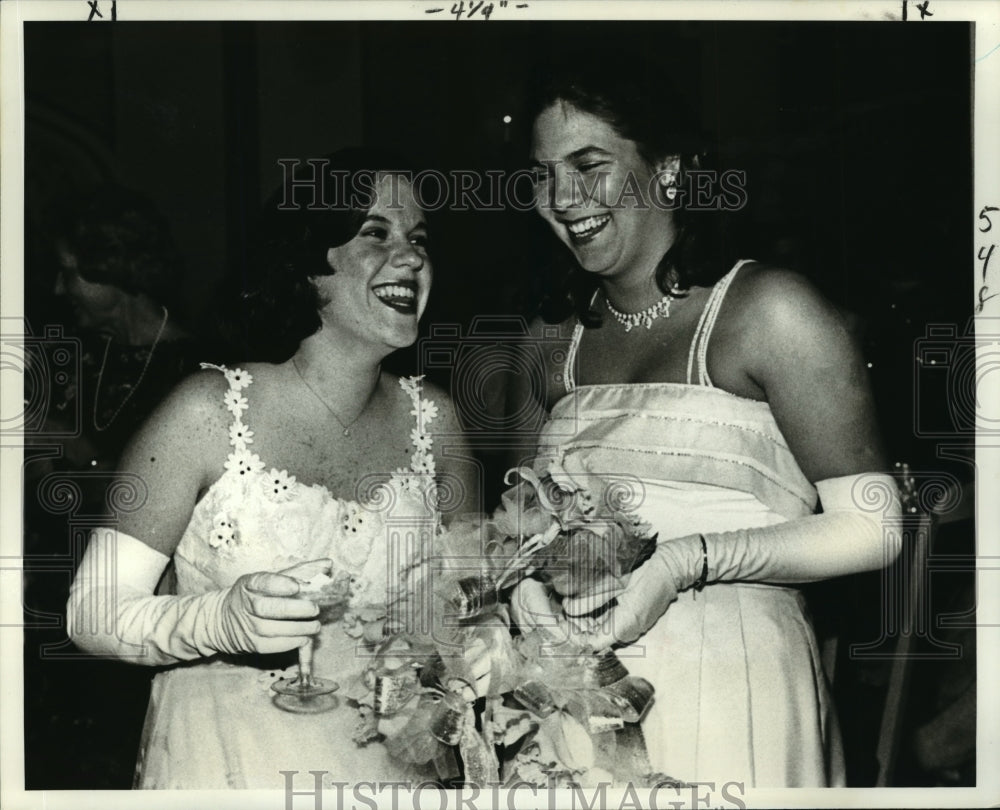 1980 Krewe Maids to the Queen of Achaeans, Carnival Ball, Mardi Gras - Historic Images