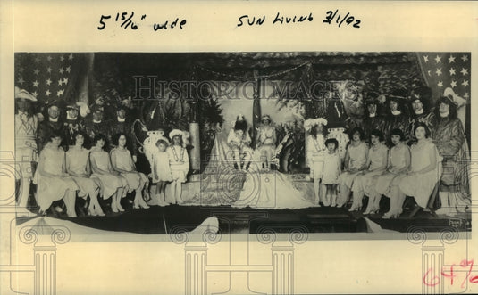 1992 Carnival Ball Phot of Carnival Ball Court of Old.  - Historic Images