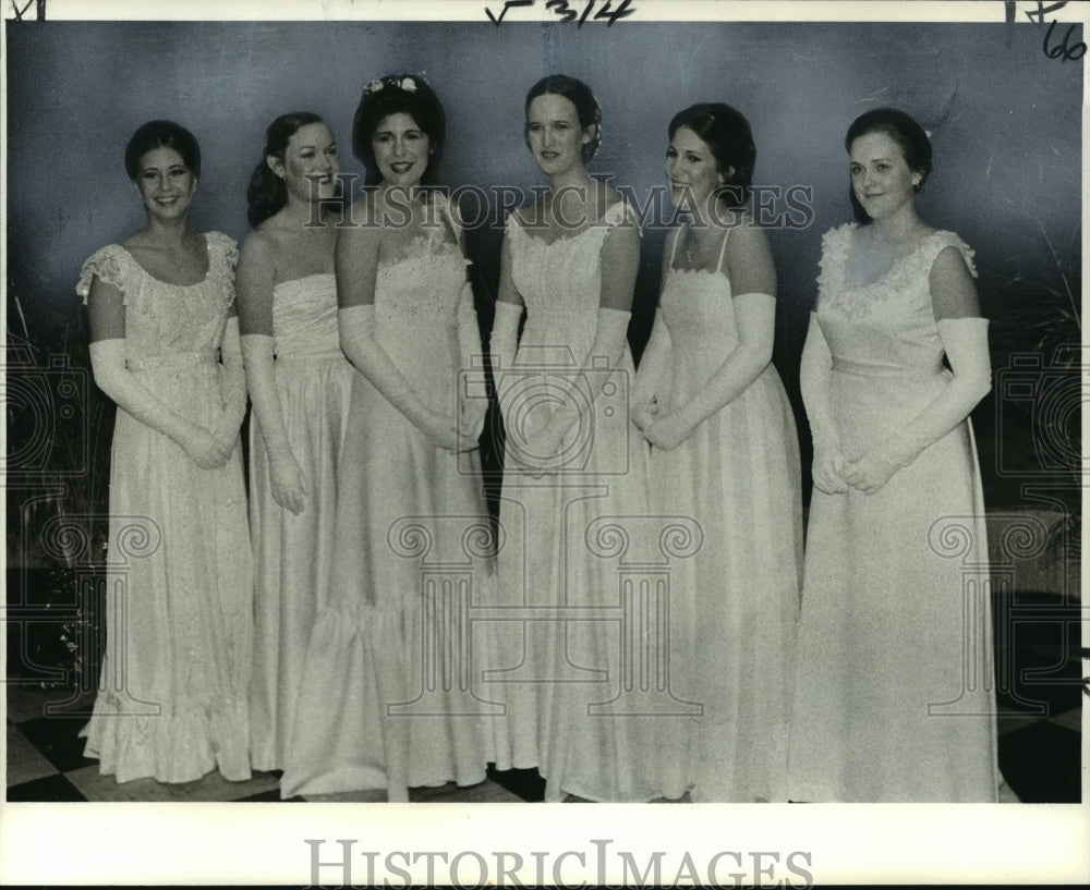 1979 Mereus Krewe Court Members at Mardi Gras, New Orleans - Historic Images