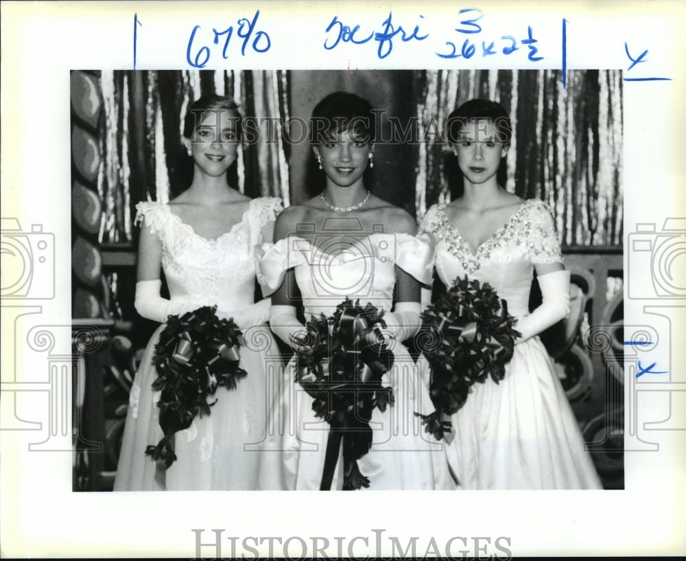 1991 Mardi Gras, New Orleans Athenians Ball Maids  - Historic Images