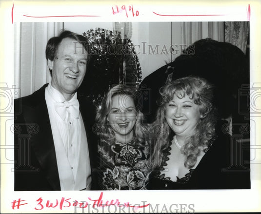 1994 Maurice & Lorraine Villere with Louise Coleman at Scuola Ball - Historic Images