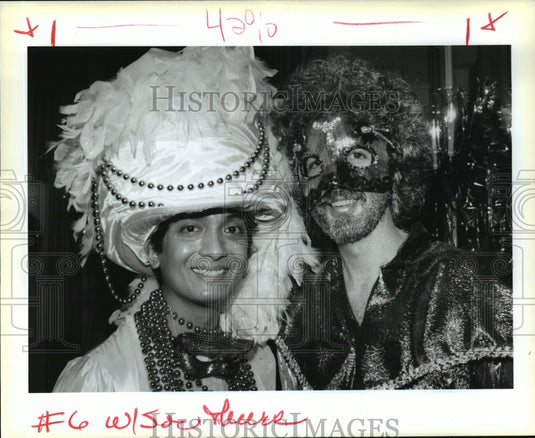 1994 Paul Amago & John Kelly at Scuola Ball at Carnival  - Historic Images
