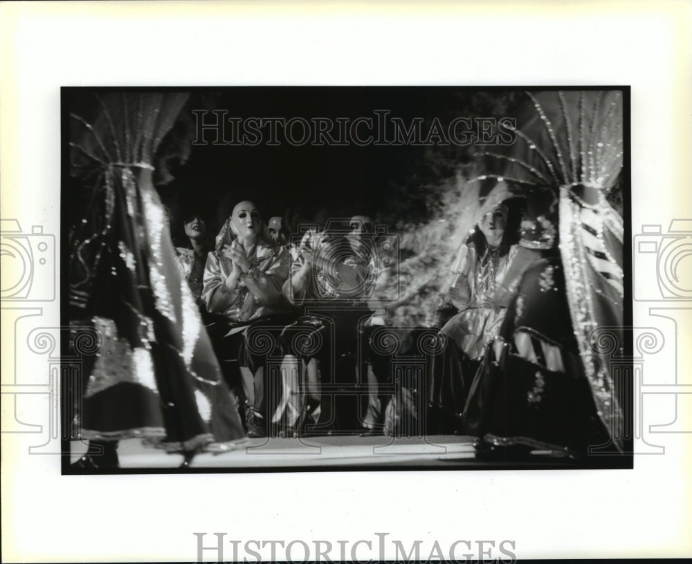 1995 members of the court of the Krewe of Aquila at the Aquila Ball - Historic Images