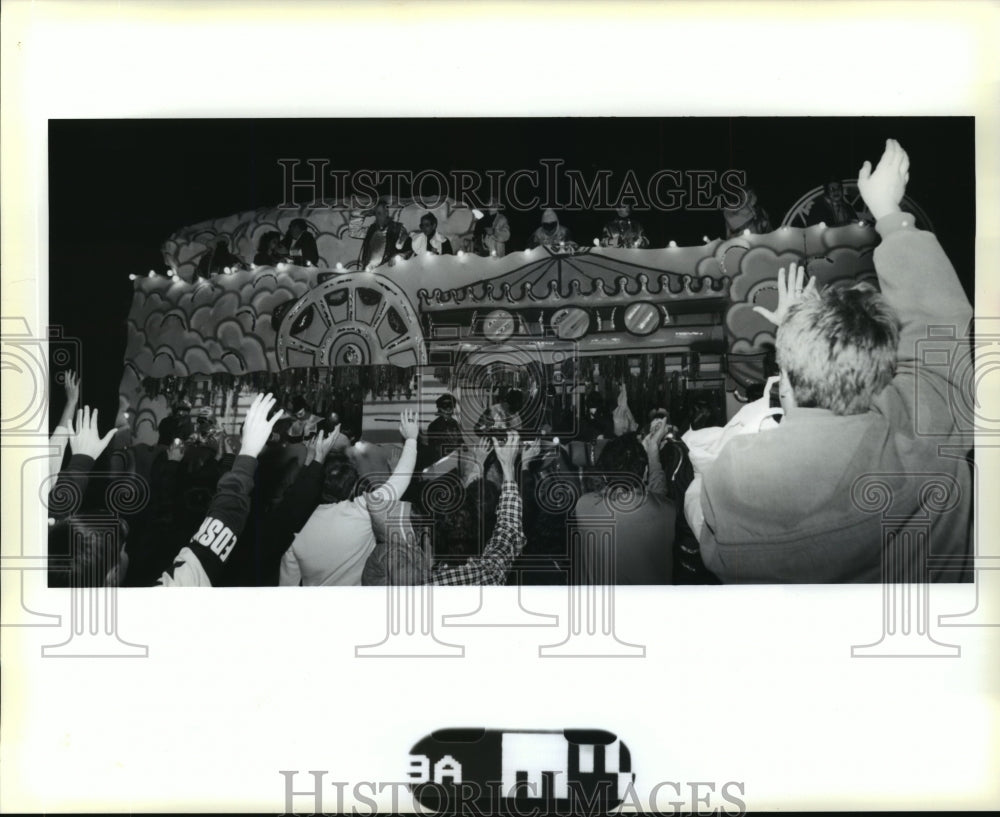 1990 Krewe of Atlas Carnival Parade, Mardi Gras, New Orleans - Historic Images