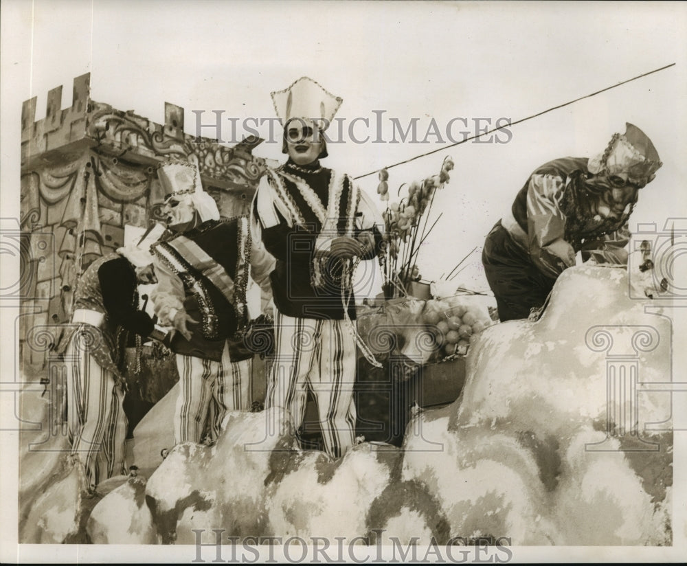 1966 Krewe of Arabi Parade Float at Carnival in New Orleans - Historic Images