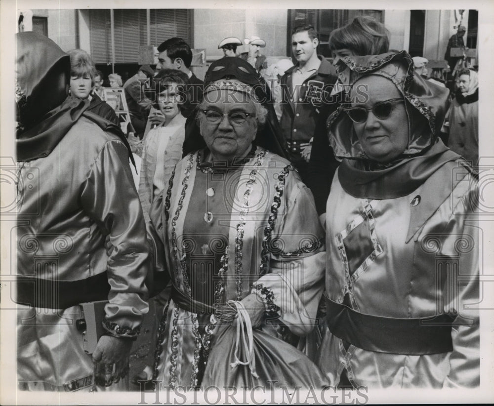 1966 Maskers in Costume at Mardi Gras, New Orleans  - Historic Images