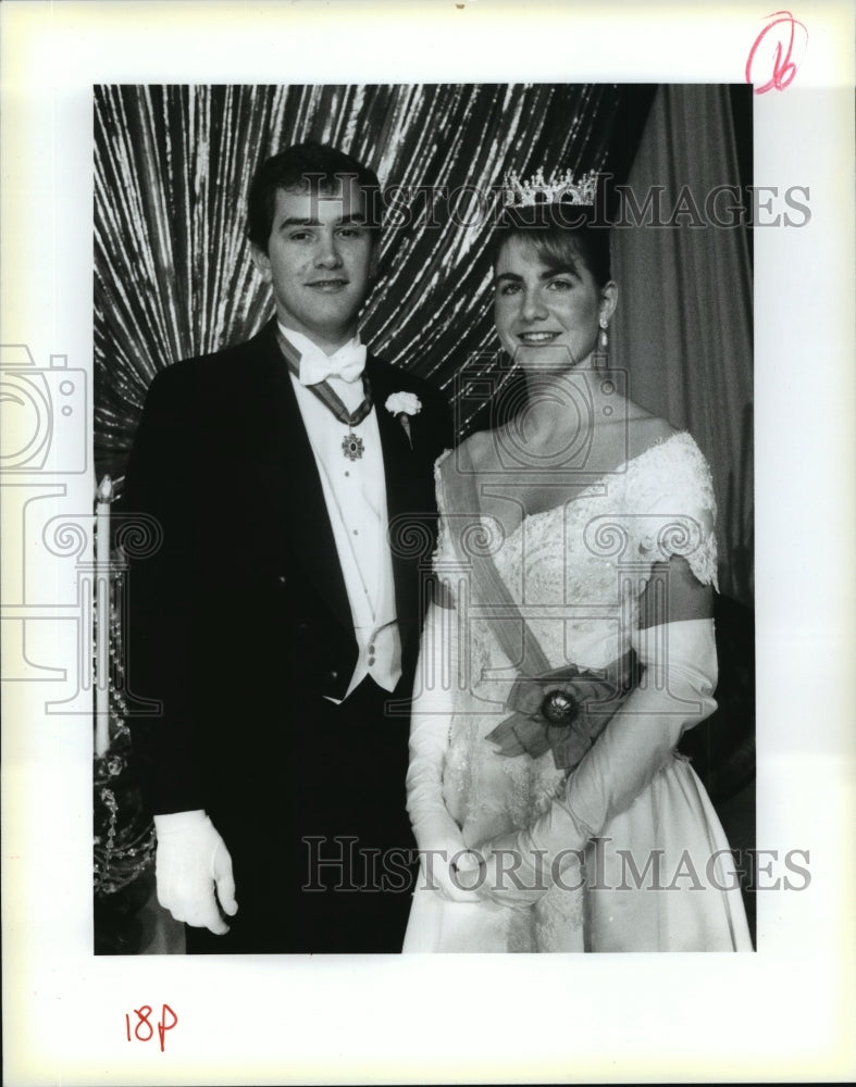 Walker Simmons and Christine Williams at the Rex Ball.  - Historic Images