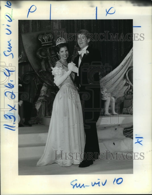 1991 Mardi Gras Rex Ball Helen Read & George Baus Jr.  - Historic Images