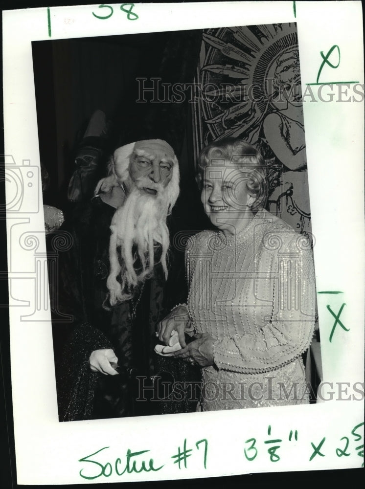 1989 Eloise Bertel with Merlin at the Arthurian Ball for Mardi Gras - Historic Images