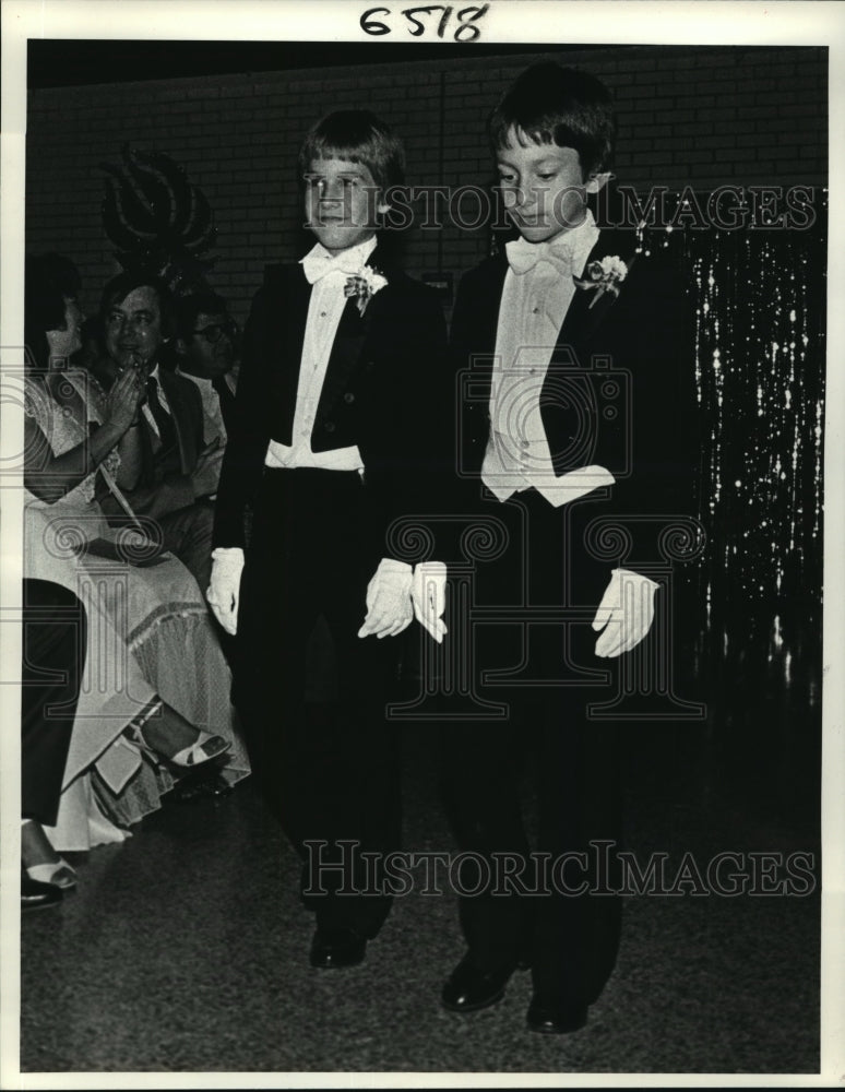 1984 Allovus Carnival Ball Pages Stephen Brady and Mark Brady - Historic Images