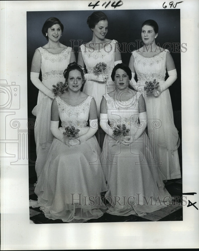 1977 Carnival Athenian Maids Seated  - Historic Images