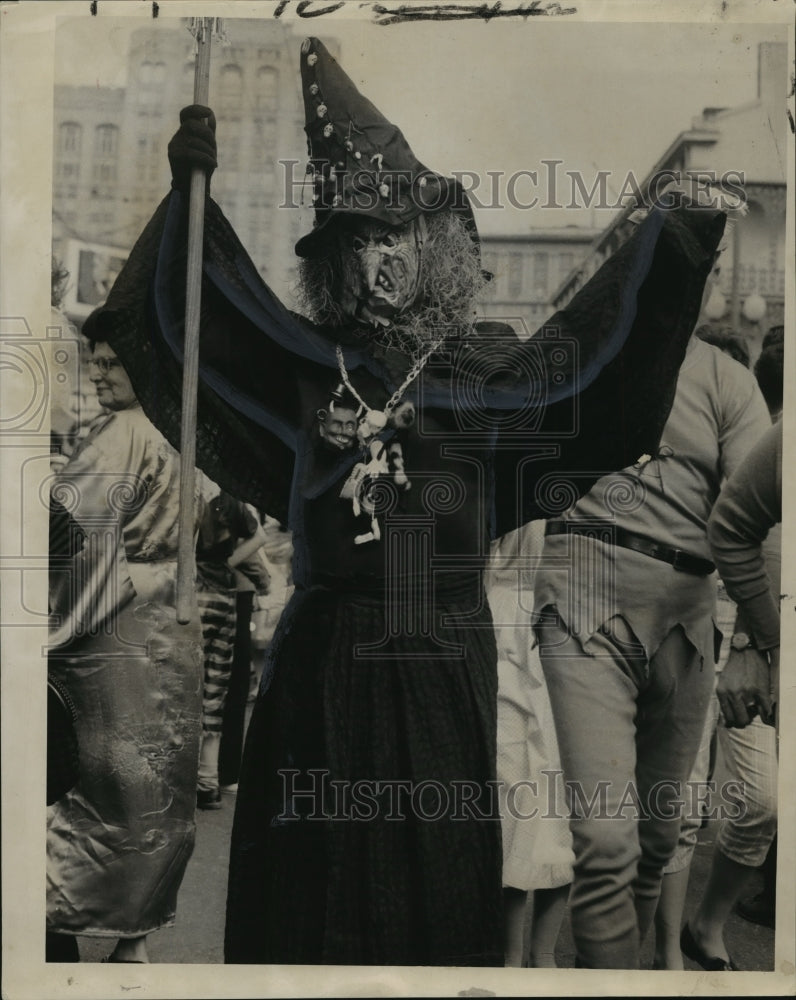 1961 Ugly Witch at Mardi Gras Carnival  - Historic Images