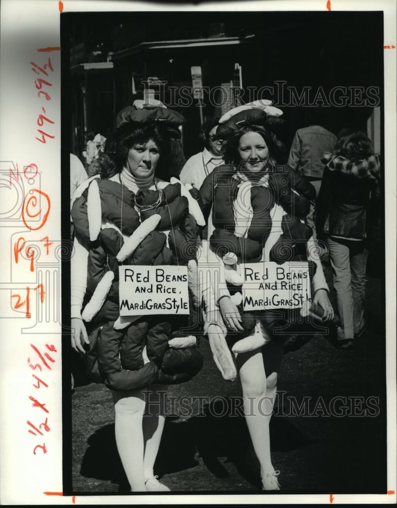 1980 Carnival Maskers  - Historic Images