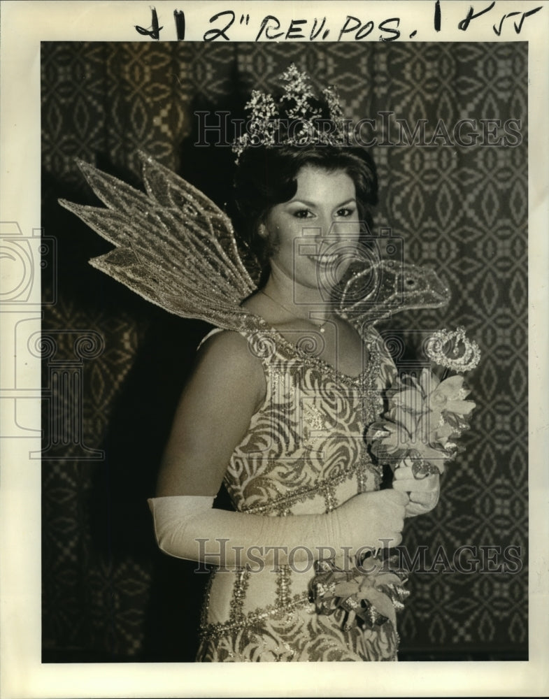 1980 Angela Christiana Queen of Alla at Annual Carnival Party - Historic Images