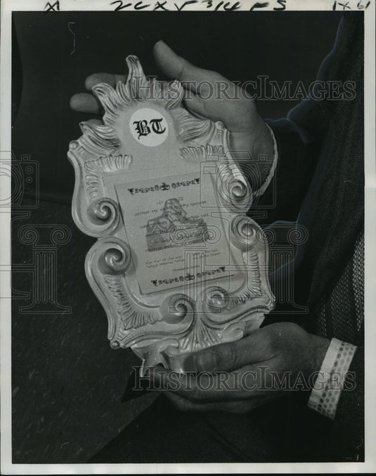 1975 Bon Temps Ball Invitation, Mardi Gras, New Orleans  - Historic Images
