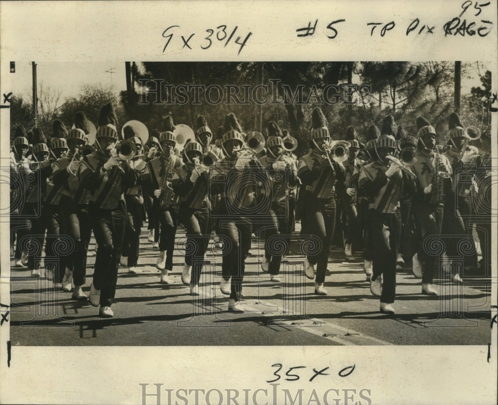 1978 Nomtoc Parade In Algiers School Marching Band Mardi Gras - Historic Images