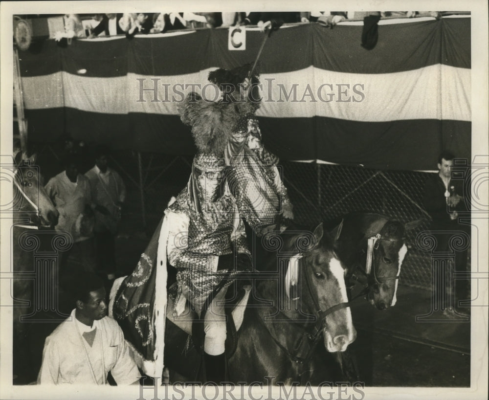 1969 Press Photo Carnival Parade- Parade officials on horseback - noca03085 - Historic Images