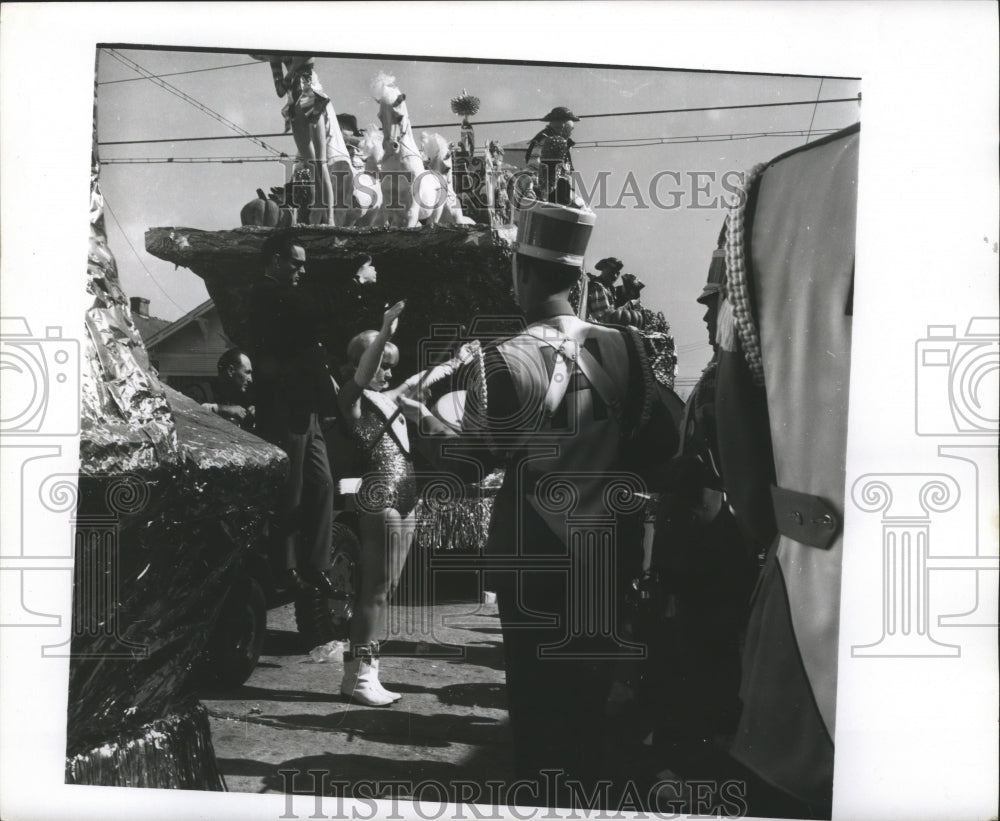 1967 Marching Band at Carnival Parade Mardi Gras, New Orleans - Historic Images