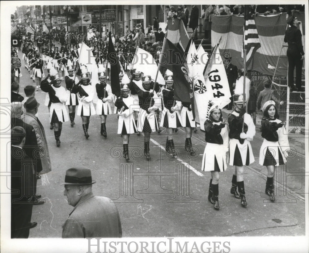 1969 Band Marches at Parade Mardi Gras, New Orleans  - Historic Images