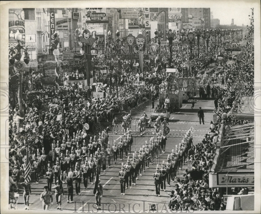 1966 Mardi Gras Venus Parade Makes Way Down Canal Street New Orleans - Historic Images