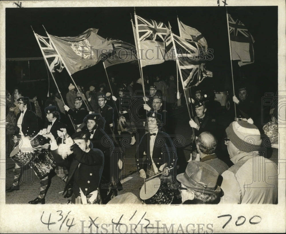 1972 Marching Band Fuses Scottish Music With Mardi Gras Celebration - Historic Images