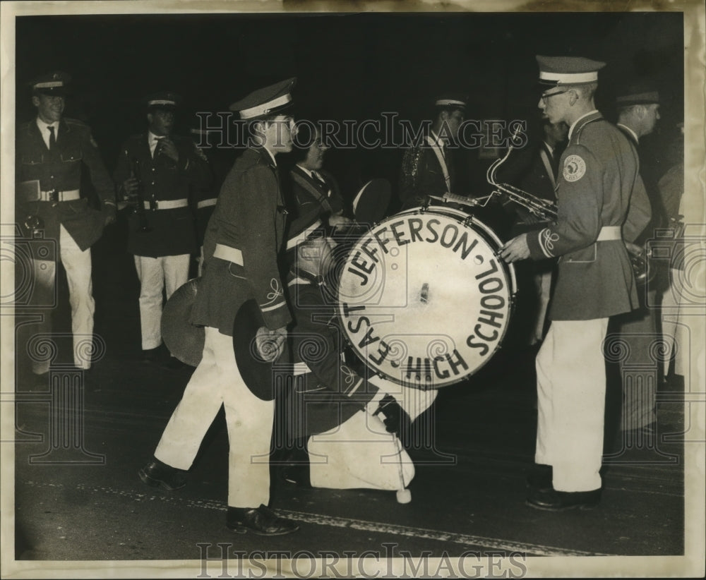 1961 Jefferson East High School Marching Band Babylon Parade - Historic Images