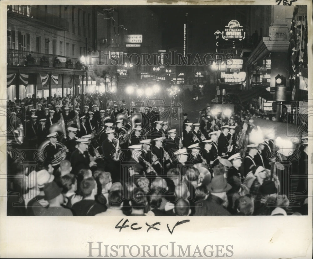 1964 Camp Lejeune North Carolina Leathernecks Band Carnival Parade - Historic Images