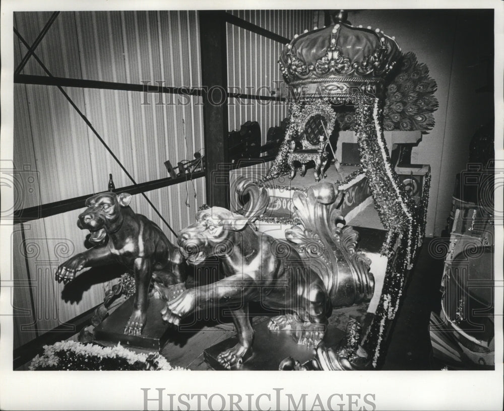 1975 Press Photo Mardi Gras Krewe of Argus Float for the King - noca03288 - Historic Images