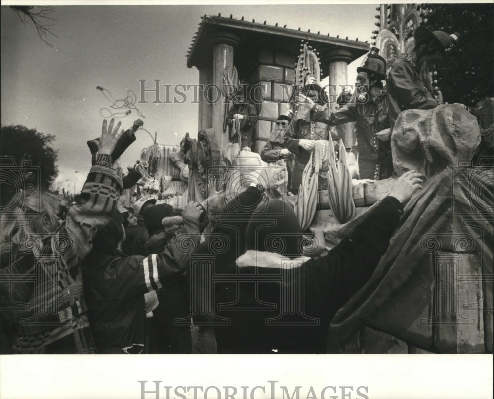 1980 Mardi Gras, New Orleans Carnival Iris Parade Float.  - Historic Images