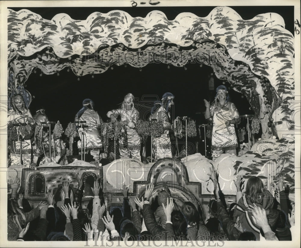 1973 Krewe of Juno Float Titled Ghost Dancers at Mardi Gras - Historic Images