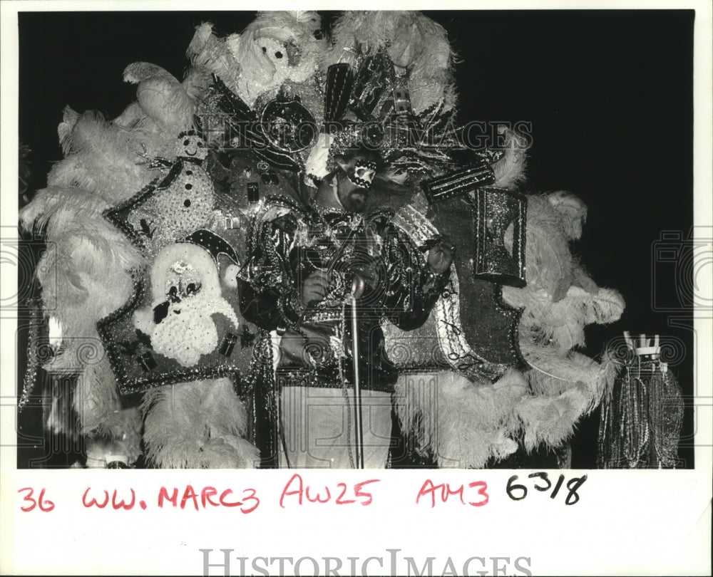 1985 Press Photo Krewe of Marc Antony Carnival Parade in Terrytown - noca03719 - Historic Images