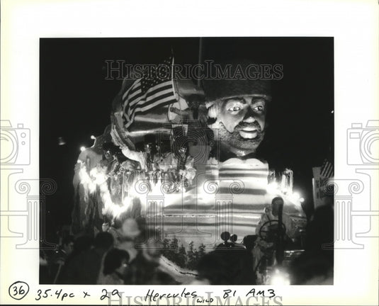1991 Hercules Parade On Elysian Fields Avenue New Orleans Carnival - Historic Images