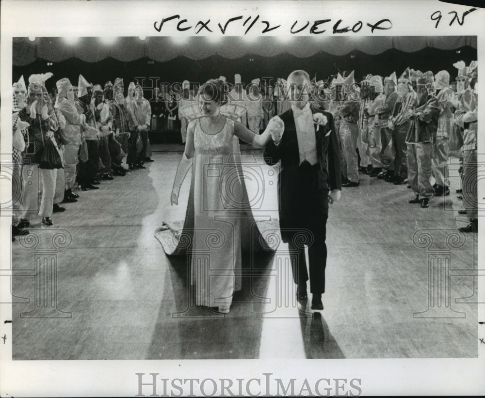 1975 New Orleans, King &amp; Queen at Fantasy Bal Masque at Mardi Gras - Historic Images